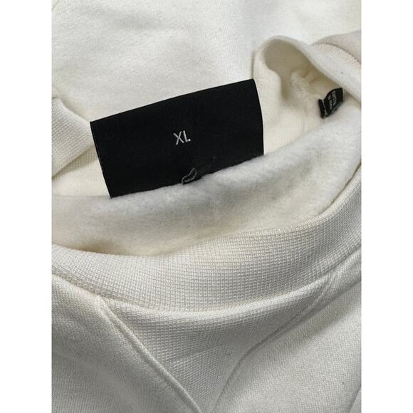 Emporio Armani Cream Gray Logo sweatshirt sweater crewneck size XL B13 - Picture 6 of 9